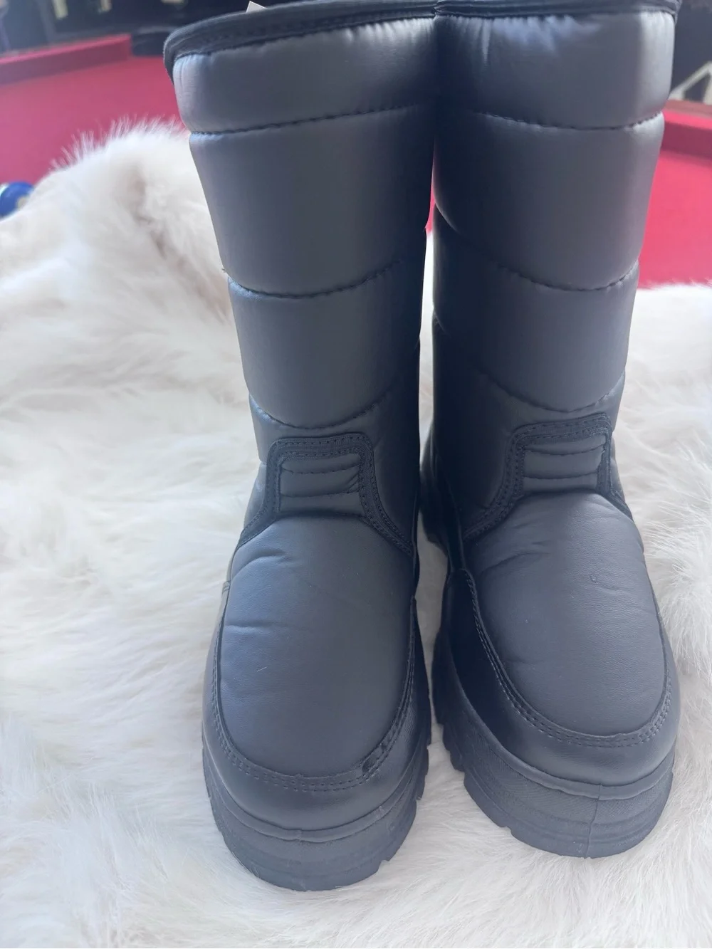 WFS Kids Black Snow & Rain Boots
